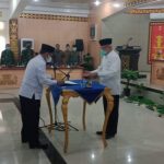 PMI Lampung Utara melaksanakan pelantikan ketua dan pengurus PMI Masa Bhakti 2020 – 2025