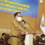 Bupati Way Kanan Raden Adipati Hadiri Sosilisasi Pilkakam 2021