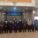 Bupati dan Wakil Bupati Way Kanan Hadiri Paripurna Penyambutan Bupati dan Wakil Bupati Periode 2021-2024
