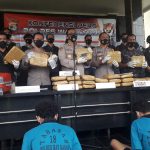 Konferensi Pres Polres Way Kanan Bekuk Dua Pengedar Ganja, Satu Pelaku Curas Dan Satu Dpo Pelaku Curat