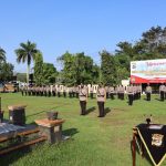 Polres Way Kanan Gelar Upacara Sertijab Kasatresnarkoba