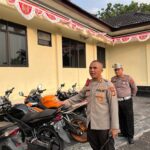 Konferensi Pers Polres Way Kanan Dalam Sepekan Ringkus 3 Pelaku dan Sita 15 Sepeda Motor
