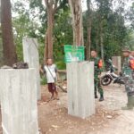Turun Cek Perkembangan TMMD, Dandim Way Kanan Semangati Personil dan Warga.