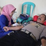 Jelang HUT Ke – 72 Humas Polri Tahun 2023, Polres Way Kanan Gelar Bhakti Kesehatan Donor Darah