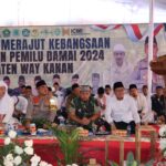 Polres Way Kanan Gelar Doa Bersama Merajut Kebangsaan dan Kesepakatan Pemilu Damai 2024 Kabupaten Way Kanan