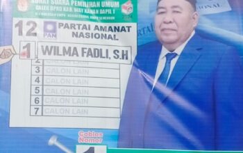 Wilma Fadli,S.H Calonkan diri Kembali Sebagai Legislator Kab Way Kanan (No Urut O1 dari Partai PAN)