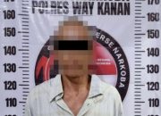 Simpan Sabu di Atas Lemari , Seorang Kakek Dibekuk Satresnarkoba Polres Way Kanan