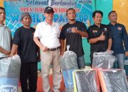 Wakil Bupati Waykanan Buka Open Turnamen Volly Ball putra di kampung Argomulyo