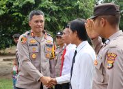 Kunjungi Polsek Kasui, Kapolres Way Kanan Tekankan Anggota Netral Dalam Pilkada 2024