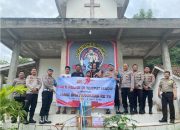 Hari Bhayangkara Ke- 79, Polres Way Kanan Bakti Sosial Religi dan Bansos di Tempat Ibadah