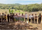 Polres Way Kanan Tanam Jagung Serentak Kuartal IV di Kasui Pasar