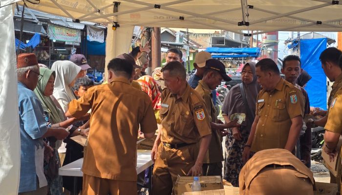 Operasi Pasar Murah MINYAKITA Serentak se-Provinsi Lampung, Kabupaten Way Kanan Digelar di SP2KP Pasar Pagi Baradatu
