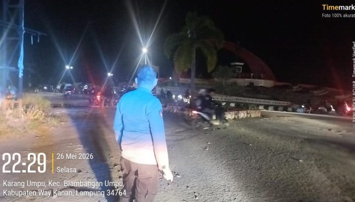 Cegah Aksi Balap Liar, Polres Way Kanan Gelar Patroli Malam Takbir Idul Adha 1447 H