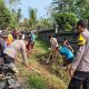 *Sinergi TNI-Polri dan Pemkab Way Kanan Gelar Gotong Royong Perbaiki Jalan Rusak di Banjit*