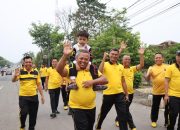 Sambut Hari Bhayangkara ke-80, Polres Way Kanan Gelar Olahraga Bersama dan Dukung Ketahanan Pangan