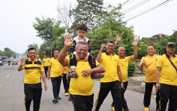 Sambut Hari Bhayangkara ke-80, Polres Way Kanan Gelar Olahraga Bersama dan Dukung Ketahanan Pangan