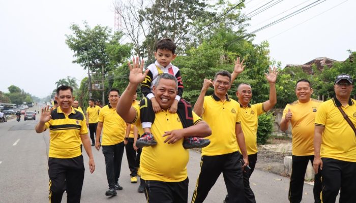 Sambut Hari Bhayangkara ke-80, Polres Way Kanan Gelar Olahraga Bersama dan Dukung Ketahanan Pangan