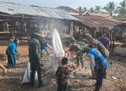 KARYA BAKTI KODIM 0427/WAY KANAN WUJUDKAN KEPEDULIAN DAN SEMANGAT GOTONG ROYONG BERSAMA MASYARAKAT KAMPUNG LEBAK PENIANGAN